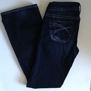 Silver Tuesday Bootcut Distressed Dark Jeans 27